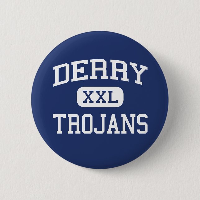 Derry - Trojans - område - Derry Pennsylvania Knapp (Framsida)
