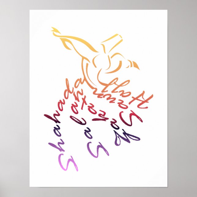 Dervish Calligraphy Poster (Framsidan)