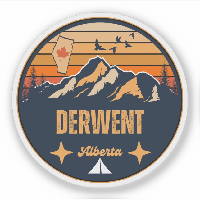 Derwent, Alberta Klistermärken (Framsida)