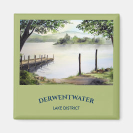 Derwent Vatten Keswick England Watercolor Painting Magnet