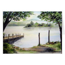 Derwent Vatten, Sjö District, England Hälsningskort