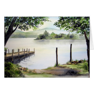 Derwent Vatten, Sjö District, England Hälsningskort