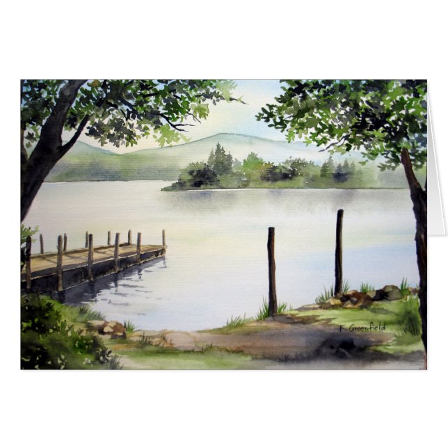 Derwent Vatten, Sjö District, England Hälsningskort (Framsidan Horizontal)