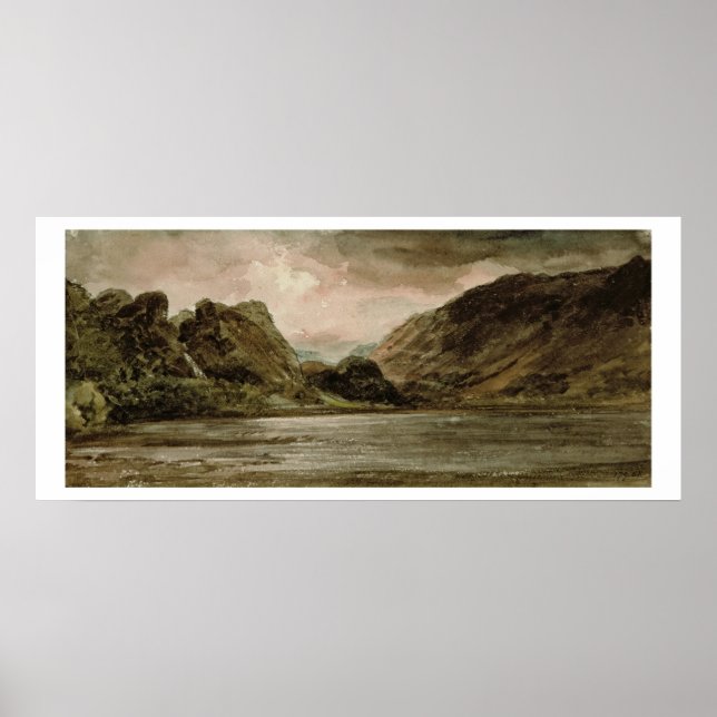 Derwentwater, Cumberland, 1806 Poster (Framsidan)