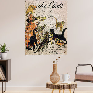 Des Chattor av Theophile Steinlen Poster