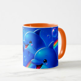 Des dauphins joyeux mugg