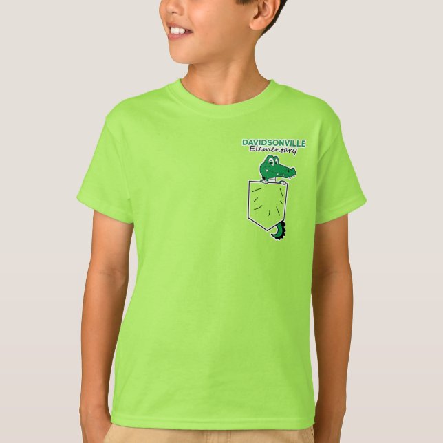 DES - Gator Gear Pocket Gator T Shirt (Framsida)