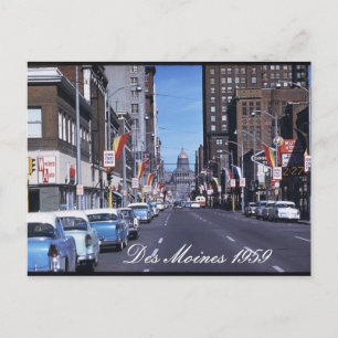 Des Moines 1959 vykort