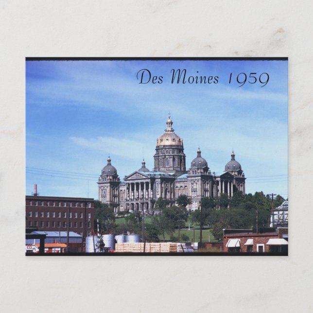 Des Moines 1959 vykort (Framsida)