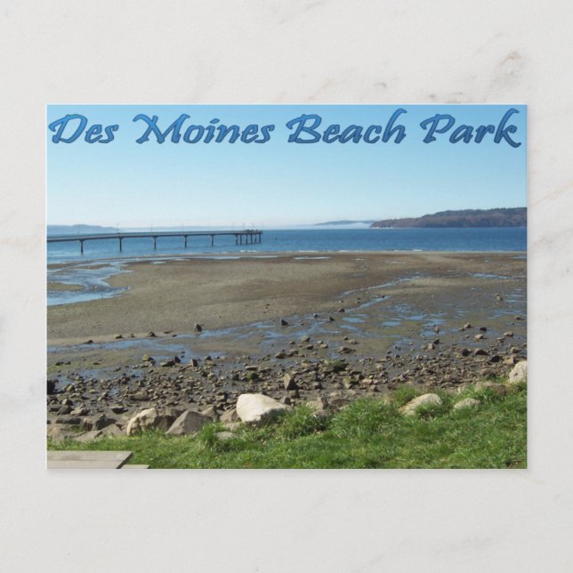 Des Moines Beach Park (utlopp) Vykort (Framsida)