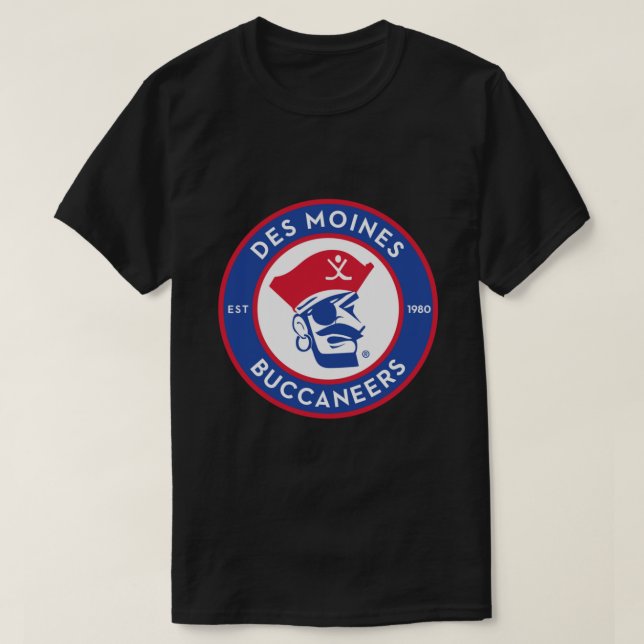 Des Moines Buccaneers Classic T-Shirt (Design framsida)