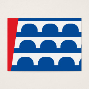 Des Moines City flagga Visitkort