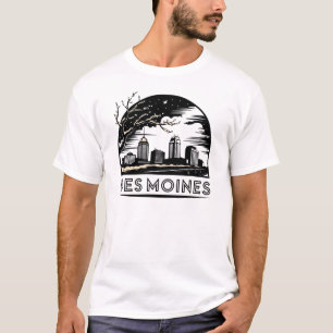 Des Moines City Iowa USA T Shirt
