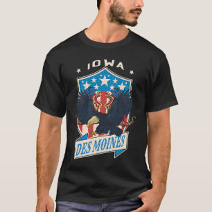 Des Moines City National Iowa Day T Shirt