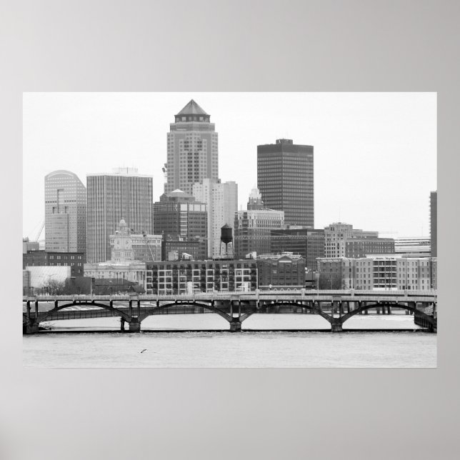 Des&moines i B&W Poster (Framsidan)