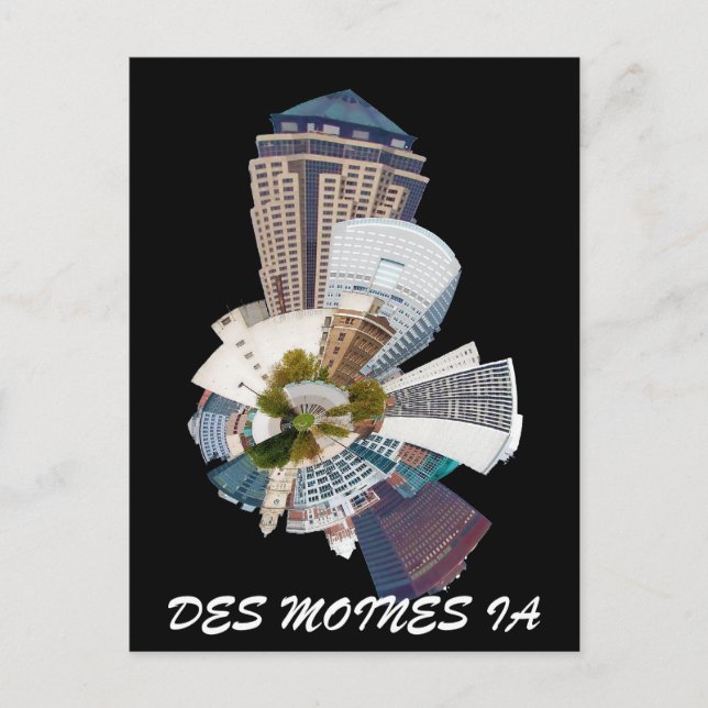 DES MOINES IA VYKORT (Framsida)