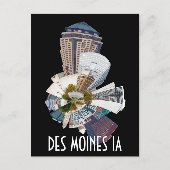 DES MOINES IA VYKORT (Framsida)