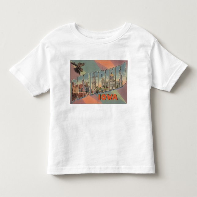 Des Moines Iowa (älghuvudet) T Shirt (Framsida)