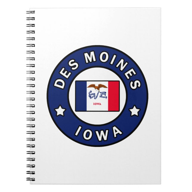 Des Moines Iowa Anteckningsbok (Framsidan)