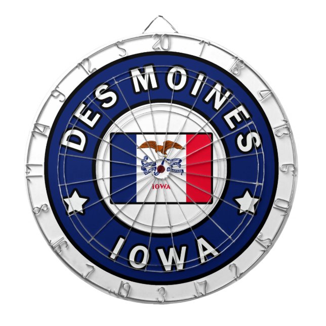 Des Moines Iowa Darttavla (Framsidan)