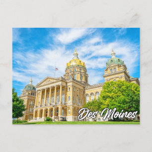 Des Moines, Iowa, Förenta staterna Helg Vykort