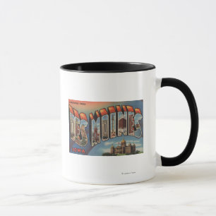 Des Moines Iowa (huvudstadbyggnad) Mugg