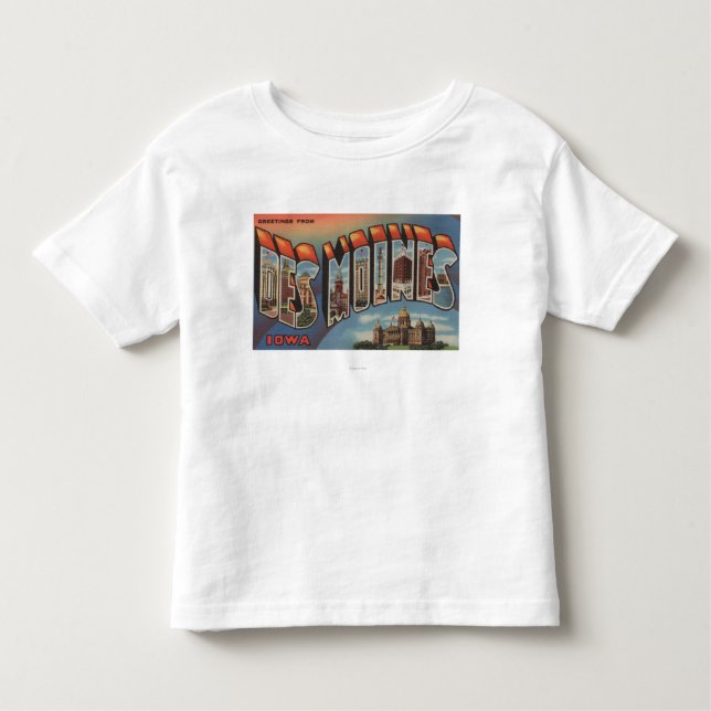 Des Moines Iowa (huvudstadbyggnad) T Shirt (Framsida)