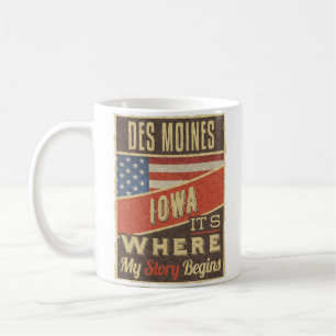 Des Moines Iowa Kaffemugg
