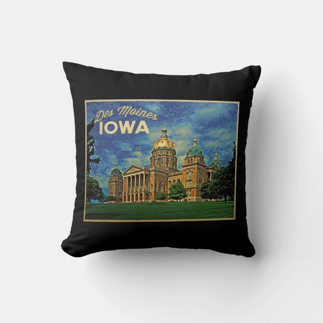 Des Moines Iowa Kudde (Framsida)