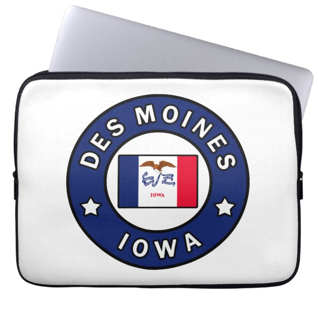 Des Moines Iowa Laptop Fodral (Framsidan)