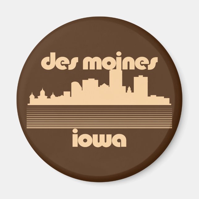 Des Moines,Iowa Magnet (Framsidan)
