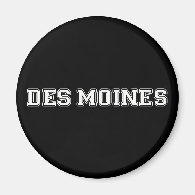 Des Moines Iowa Magnet (Framsidan)