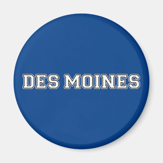 Des Moines Iowa Magnet (Framsidan)