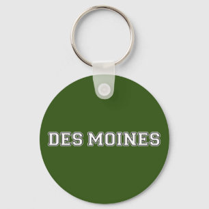 Des Moines Iowa Nyckelring