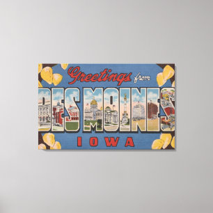 Des Moines, Iowa - stora Brev-scener 2 Canvastryck