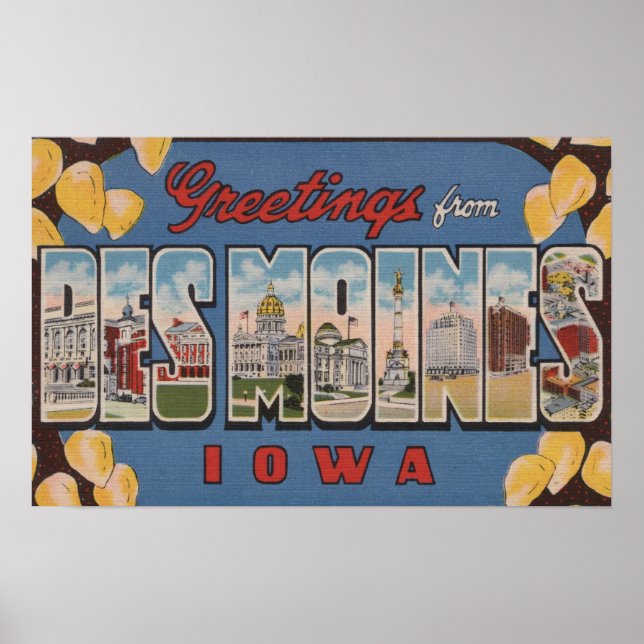 Des Moines, Iowa - Stora Brev Scenes 2 Poster (Framsidan)