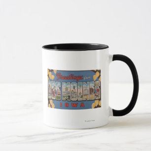 Des Moines Iowa - stora brevplatser 2 Mugg