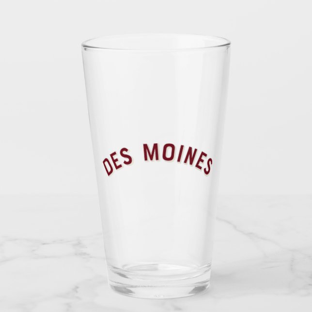 Des Moines, Iowa Vintage Arch Glaskopp (Framsida)