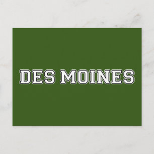 Des Moines Iowa Vykort