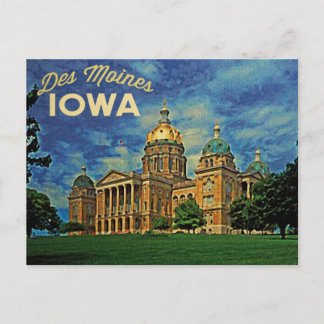 Des Moines Iowa Vykort