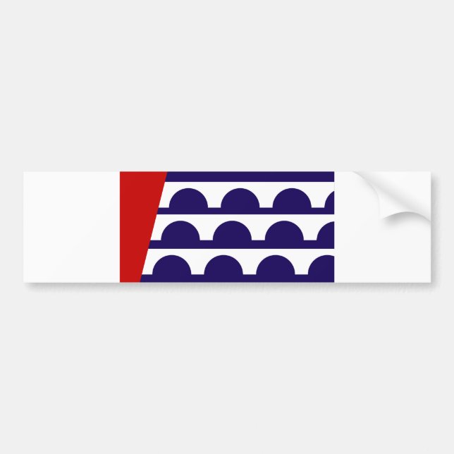 Des Moines stad flagga förenade statliga Amerika Bildekal (Framsidan)