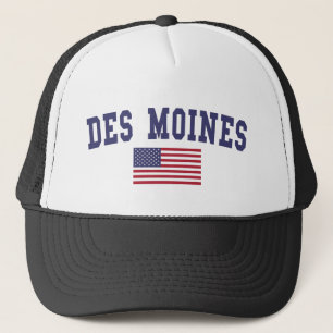 Des Moines US Flagga Keps