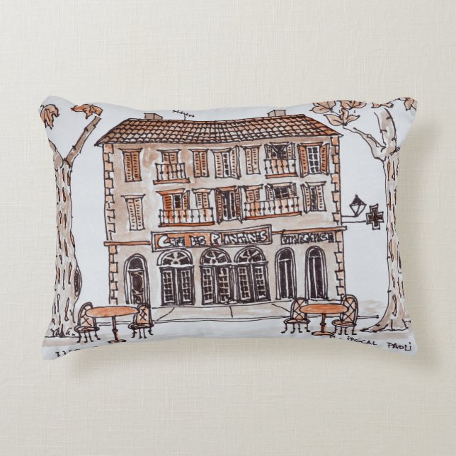 des platens, Ställe Paoli| L'Ile Rousse, Korsika Prydnadskudde (Framsidan)