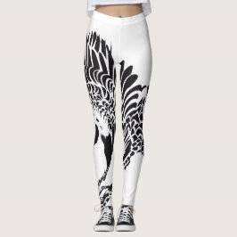 Des plumes plein les jambes leggings