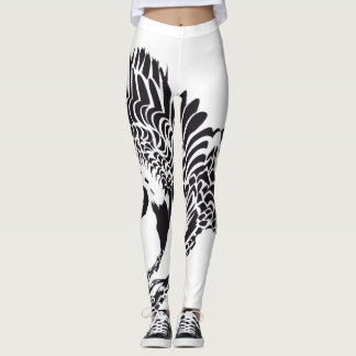 Des plumes plein les jambes leggings