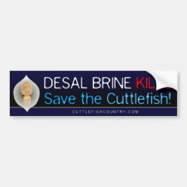 Desal Brinedödor - spara bläckfisken! Klistermärke