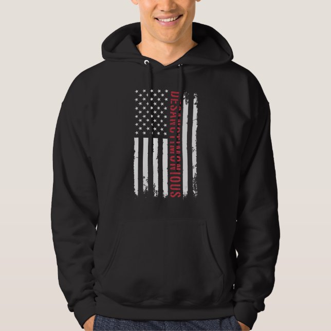DeSanctimonious Ron DeSantis 2024 Distress Ameri Hoodie (Framsida)