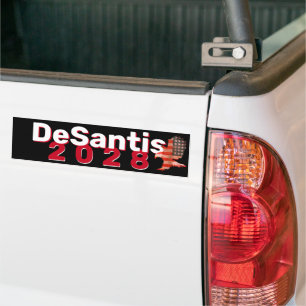 DeSantis 2028 med Flagga Eagle Bumper Bildekal