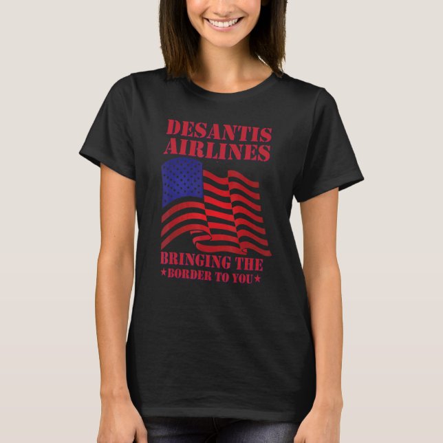 Desantis Airline som för Gräns till dig Martha T Shirt (Framsida)