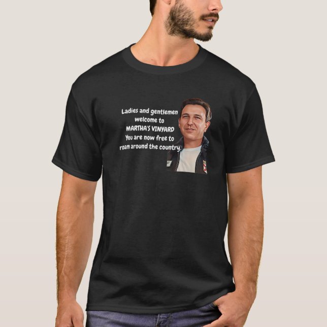Desantis Airline som för Gräns till dig Martha T Shirt (Framsida)